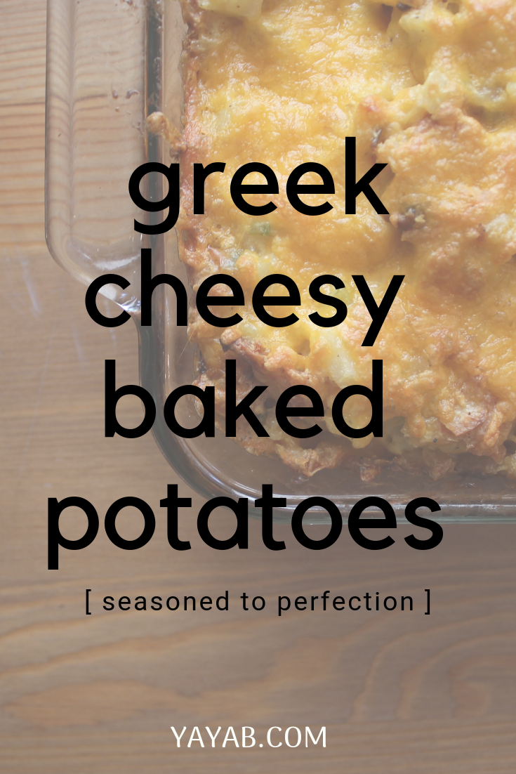 GREEK CHEESY BAKED POTATOES – YAYAB SEASONING