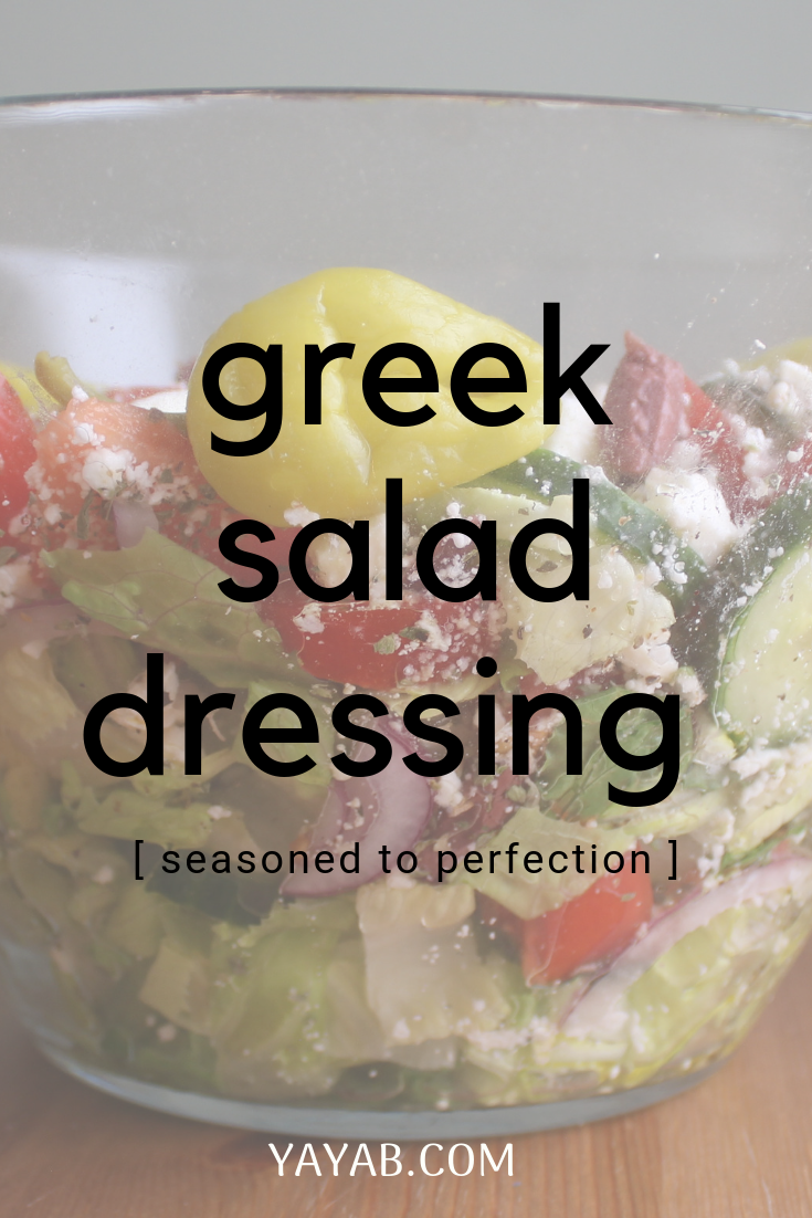 GREEK SALAD DRESSING YAYAB SEASONING