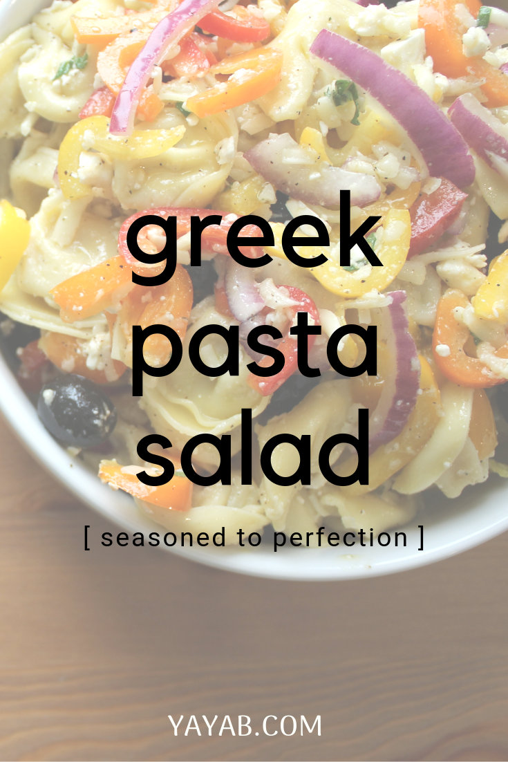 GREEK PASTA SALAD – YAYAB SEASONING